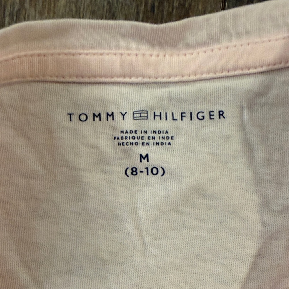 NWOT-Tommy Hilfiger Light Pink Kids T-Shirt - Picture 6 of 7